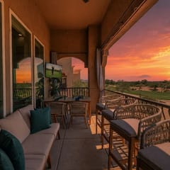 TPC Golf Condo/Patio View/Sleeps 8/Pool/Hot Tub